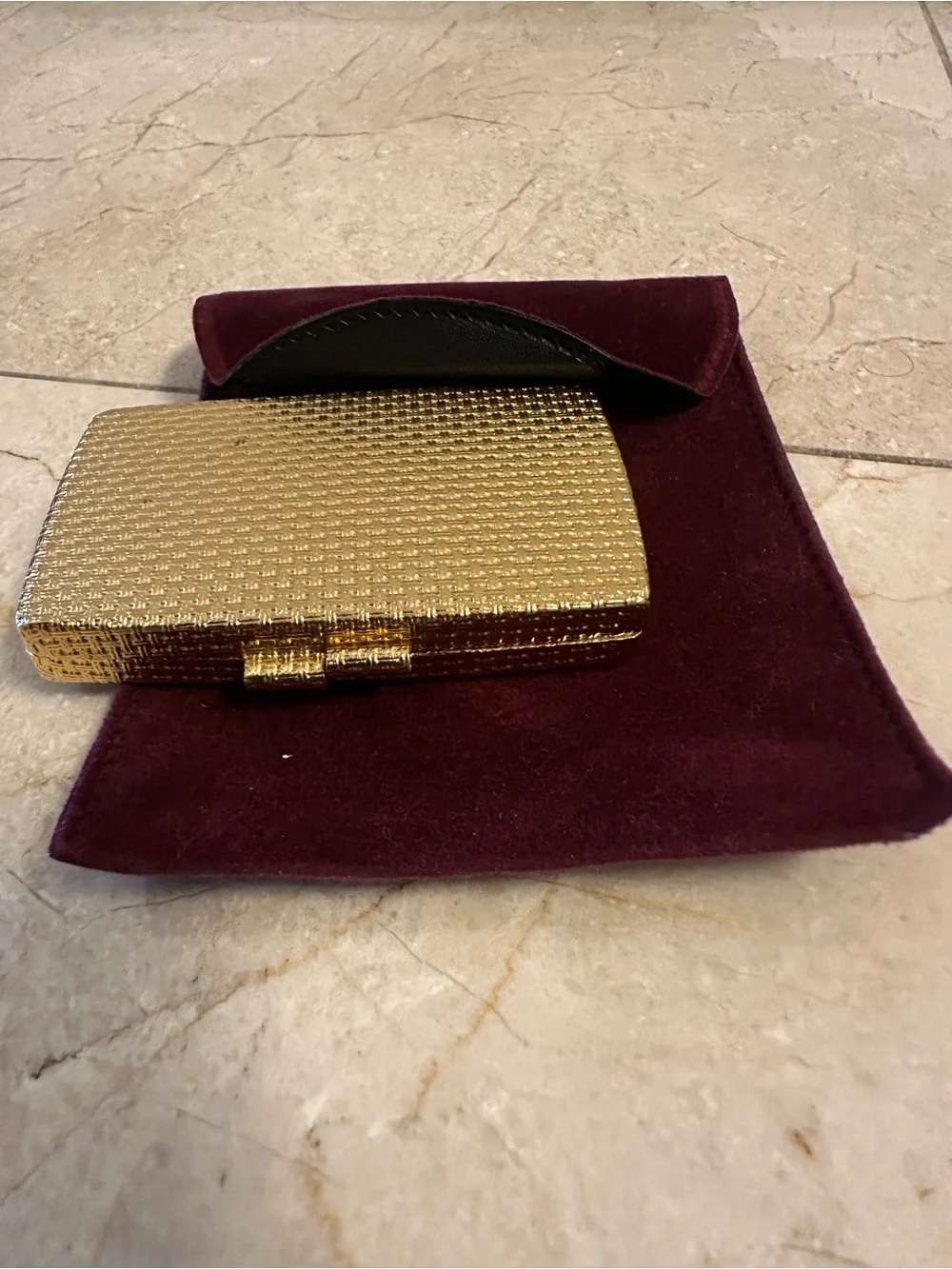 vintage Lancôme Maquifinish powder compact